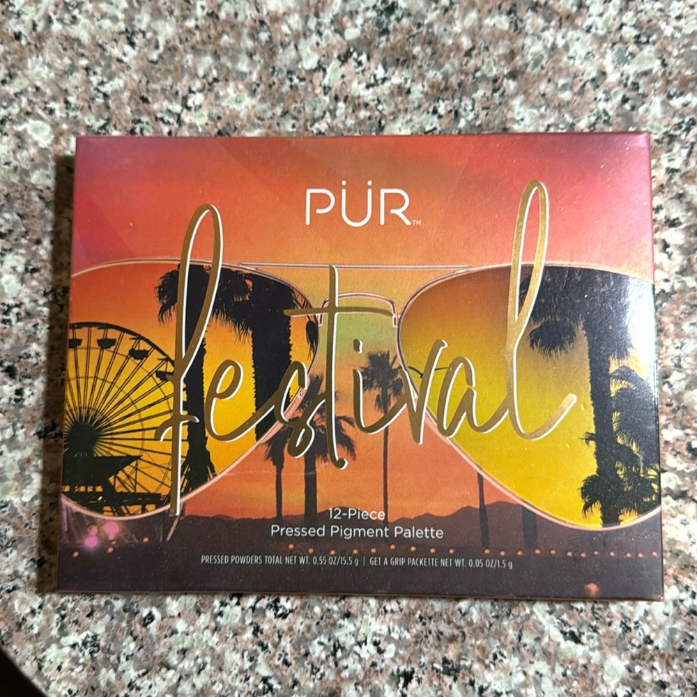 PUR Festival 12 piece pressed pigment palette! Brand new never used!